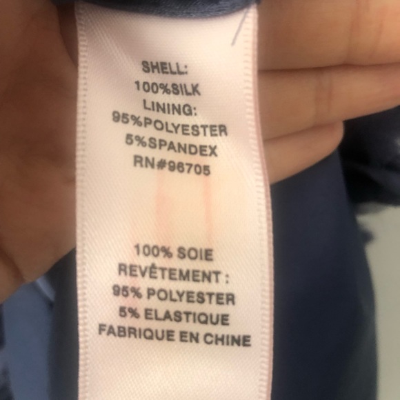 Rebecca Taylor size 2 Dark Periwinkle Blue Silk Dress - Picture 6 of 6